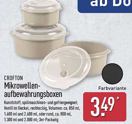 CROFTON Mikrowellen-aufbewahrungsboxen