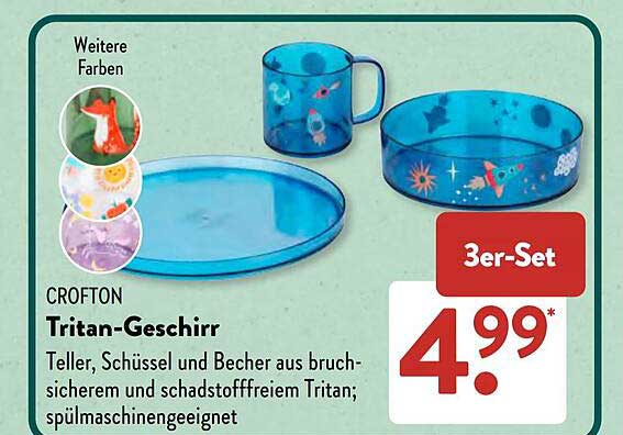 CROFTON Tritan-Geschirr