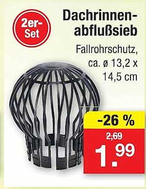 Dachrinnen-abflusssieb
