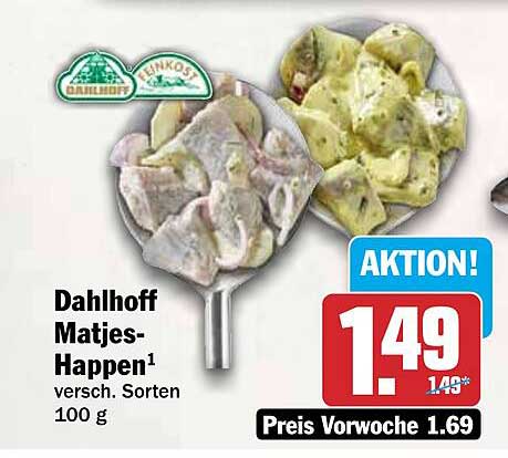 Dahlhoff Matjes-Happen versch. Sorten 100 g