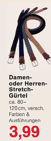 Damen- oder Herren-Stretch-Gürtel