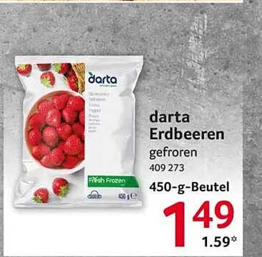 darta Erdbeeren gefroren 450-g-Beutel