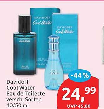 Davidoff Cool Water Eau de Toilette Versch. Sorten 40/50 ml