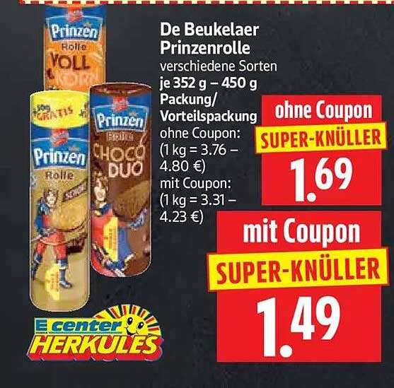 De Beukelaer Prinzenrolle verschiedene Sorten je 352 g – 450 g Packung/Vorteilspackung