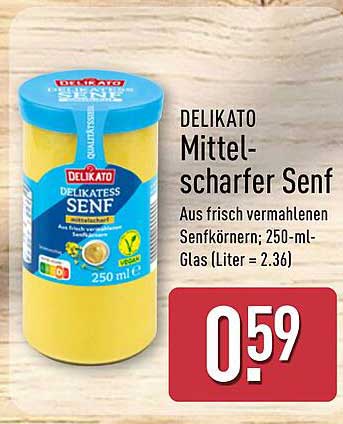 DELIKATO Mittelscharfer Senf