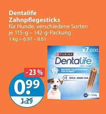 Dentalife Zahnpflegesticks für Hunde, verschiedene Sorten je 115-g - 142-g-Packung