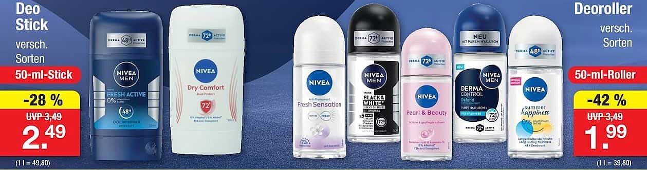 Deo Stick versch. Sorten 50-ml-Stick
