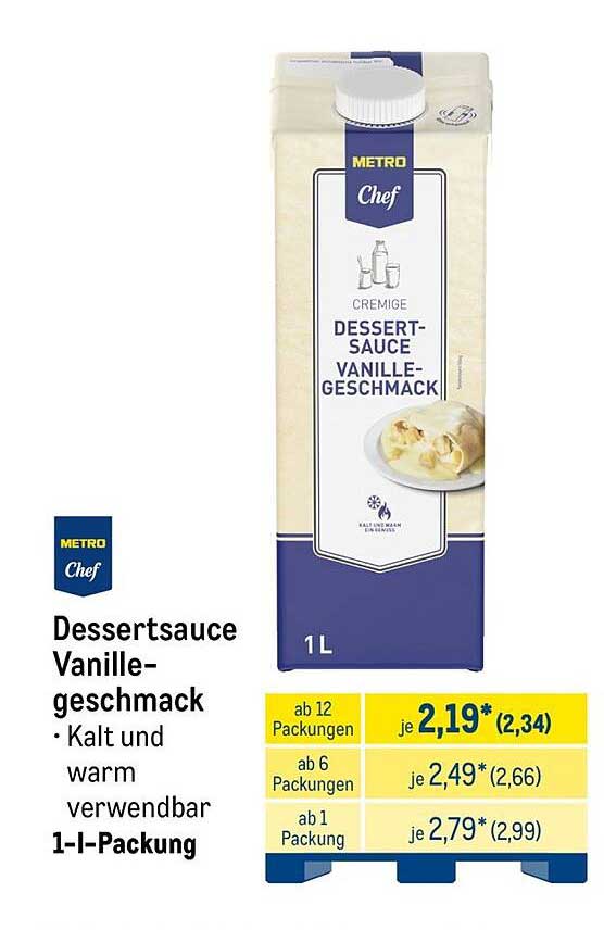 Dessertsauce Vanille-geschmack