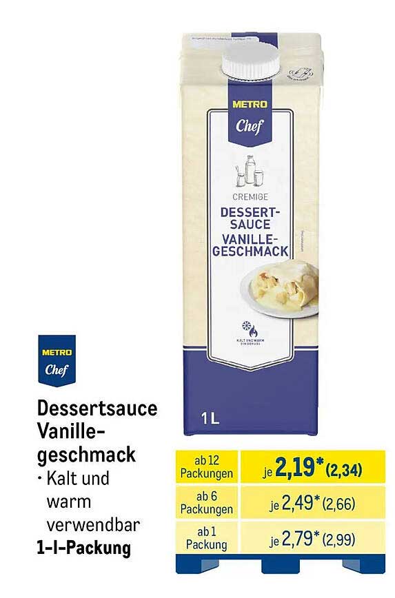 Dessertsauce Vanillegeschmack