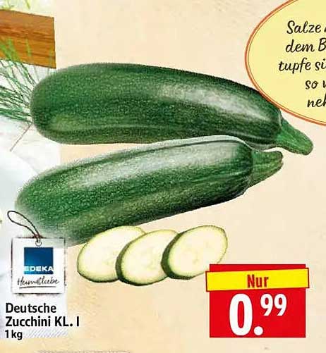 Deutsche Zucchini KL. I 1kg