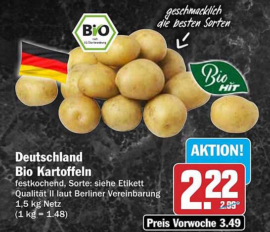 Deutschland Bio Kartoffeln