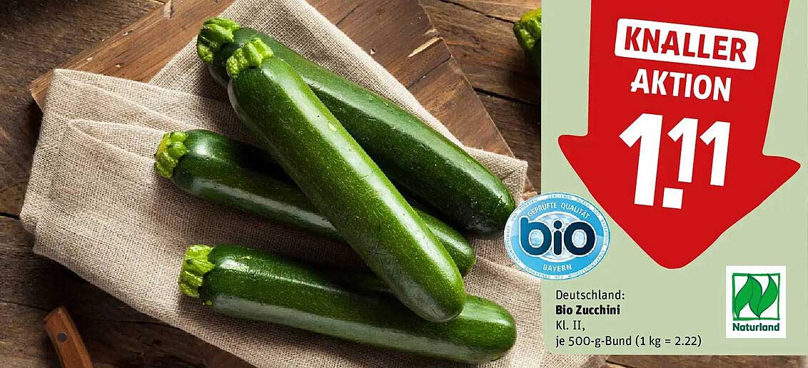 Deutschland: Bio Zucchini