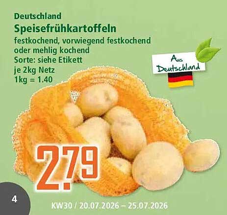 Deutschland Speisekartoffeln
