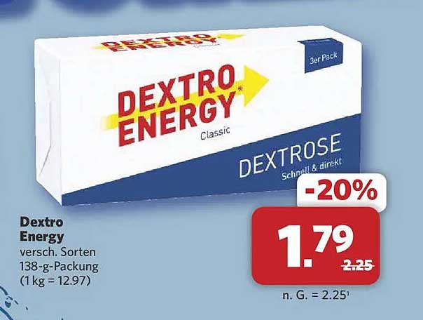 Dextro Energy versch. Sorten 138-g-Packung