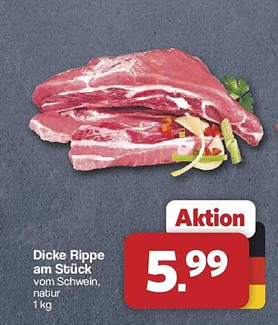Dicke Rippe am Stück