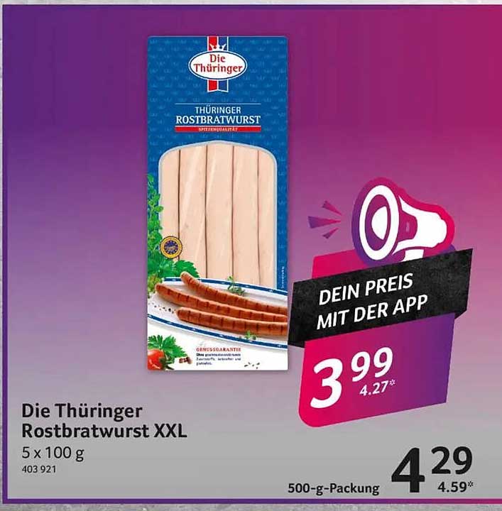 Die Thüringer Rostbratwurst XXL