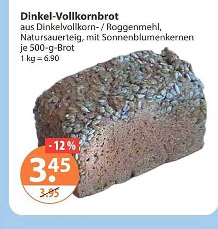 Dinkel-Vollkornbrot