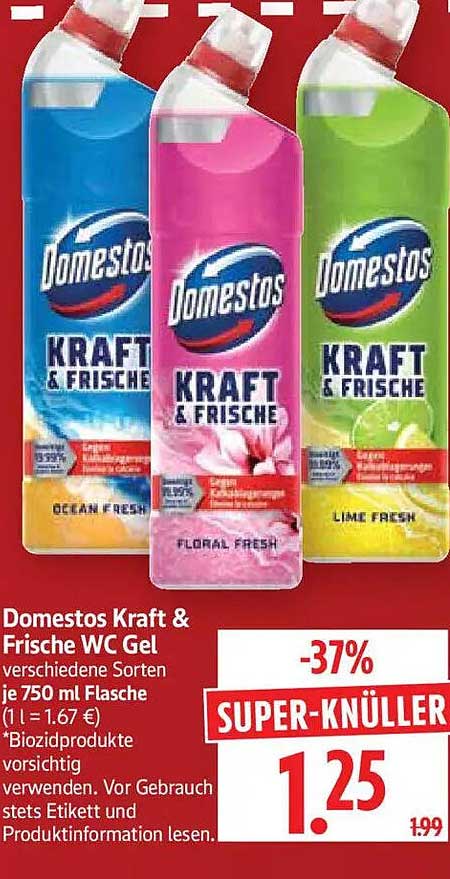 Domestos Kraft & Frische WC Gel