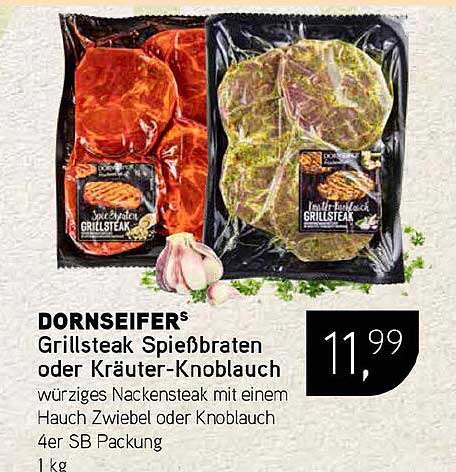 DORNSEIFER Grilsteak Spießbraten oder Kräuter-Knoblauch