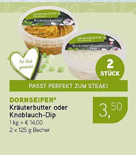 DORNSEIFER Kräuterbutter oder Knoblauch-Dip