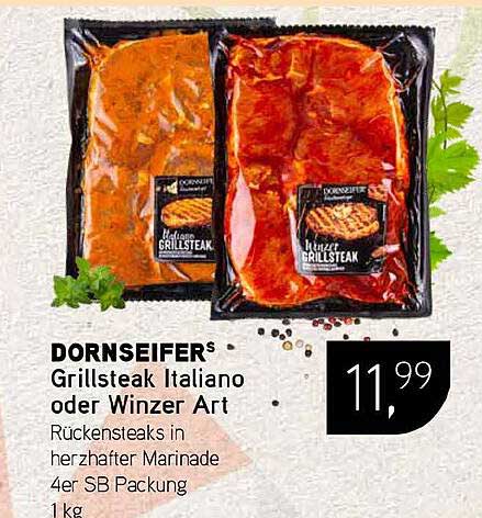 DORNSEIFERS Grillsteak Italiano oder Winzer Art