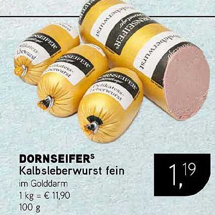 DORNSEIFER'S Kalbsleberwurst fein im Golddarm