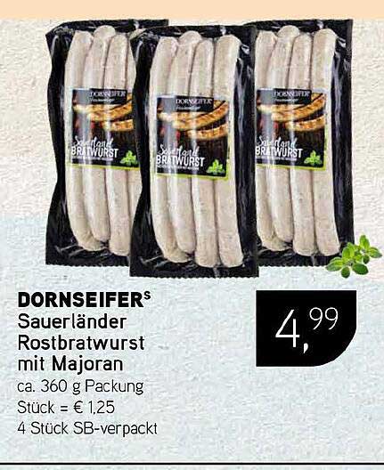 DORNSEIFER’s Sauerländer Rostbratwurst mit Majoran