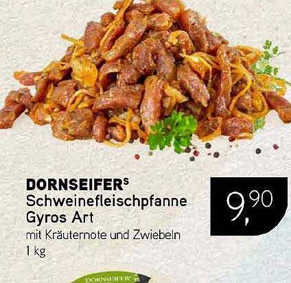 DORNSEIFERS Schweinefleischpfanne Gyros Art mit Kräuternote und Zwiebeln 1 kg