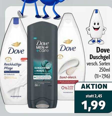 Dove Duschgel versch. Sorten 250ml