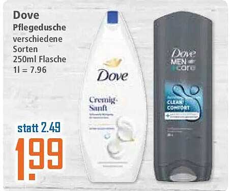 Dove Pflegedusche verschiedene Sorten 250ml Flasche 1l = 7.96