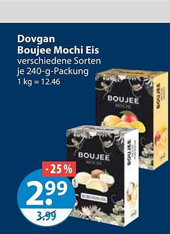 Dovgan Boujee Mochi Eis verschiedene Sorten je 240-g-Packung 1 kg = 12.46