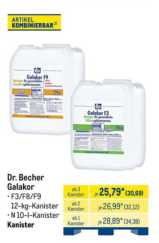 Dr. Becher Galakor • F3/F8/F9 12-kg-Kanister Kanister
