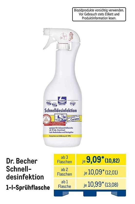 Dr. Becher Schnell-Desinfektion 1-l-Sprühflasche