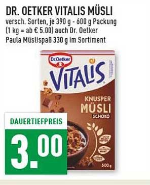 DR. OETKER VITALIS MÜSLI