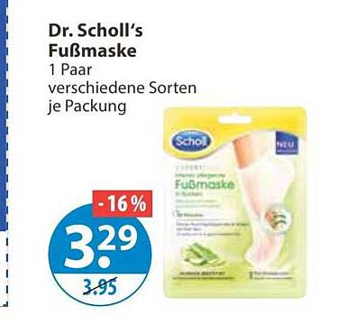 Dr. Scholl's Fußmaske 1 Paar verschiedene Sorten je Packung