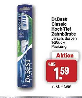 Dr.Best Classic Hoch-Tief Zahnbürste versch. Sorten 1-Stück Packung