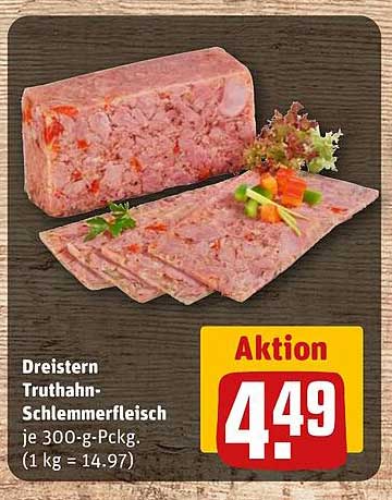 Dreistern Truthahn-Schlemmerscheiben