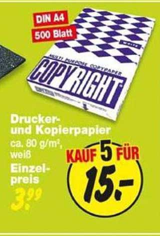 Drucker- und Kopierpapier