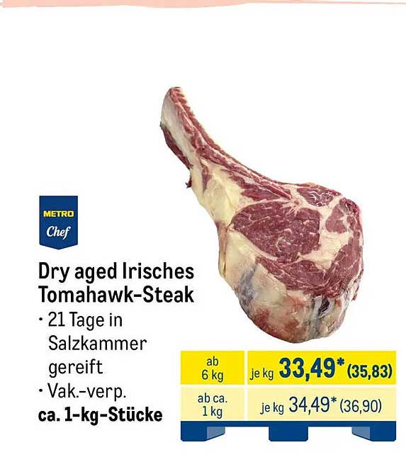 Dry aged Irisches Tomahawk-Steak