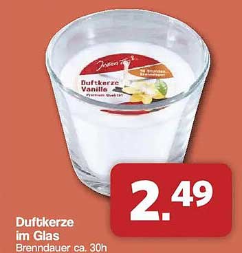 Duftkerze im Glas