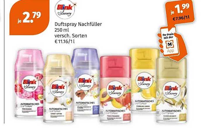 Duftspray Nachfüller 250 ml versch. Sorten
