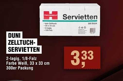 DUNI ZELLTUCH-SERVIETTEN