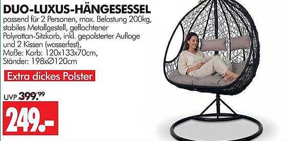 DUO-LUXUS-HÄNGSESSEL