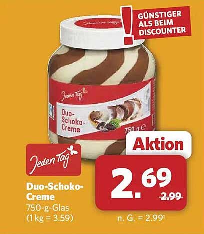 Duo-Schoko-Creme 750-g-Glas