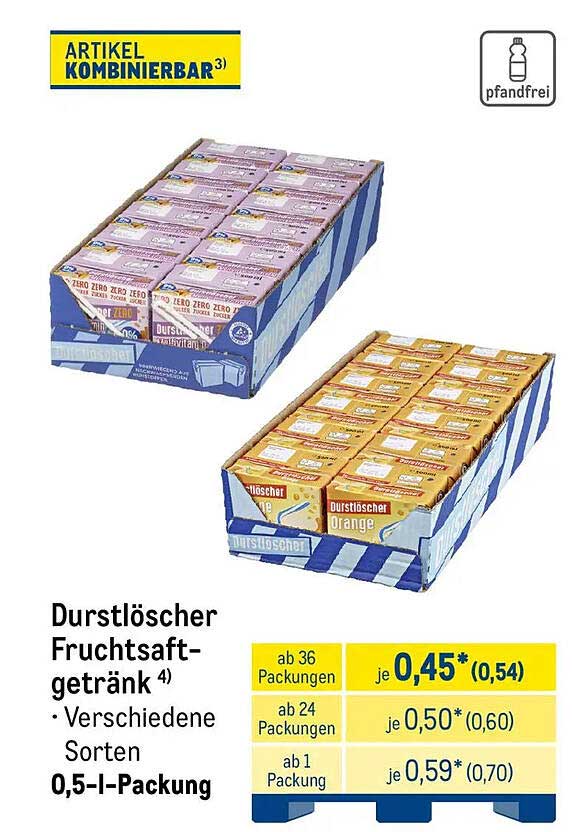 Durstlöscher Fruchtsaftgetränk