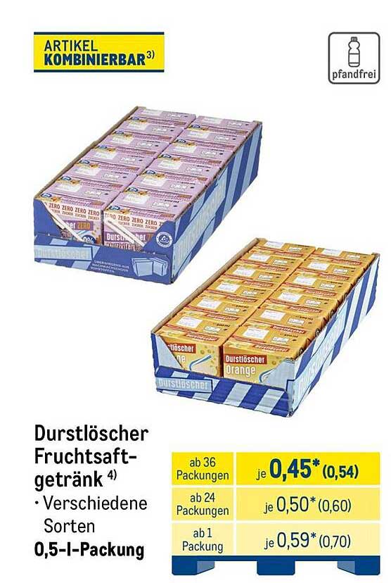 Durstlöscher Fruchtsaftgetränk