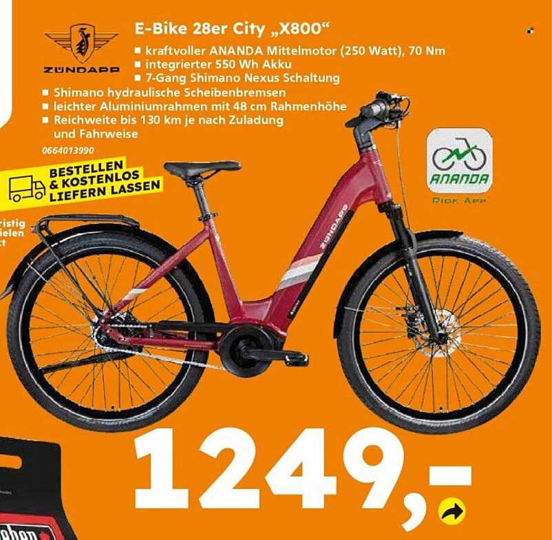 E-Bike 28er City „X800“