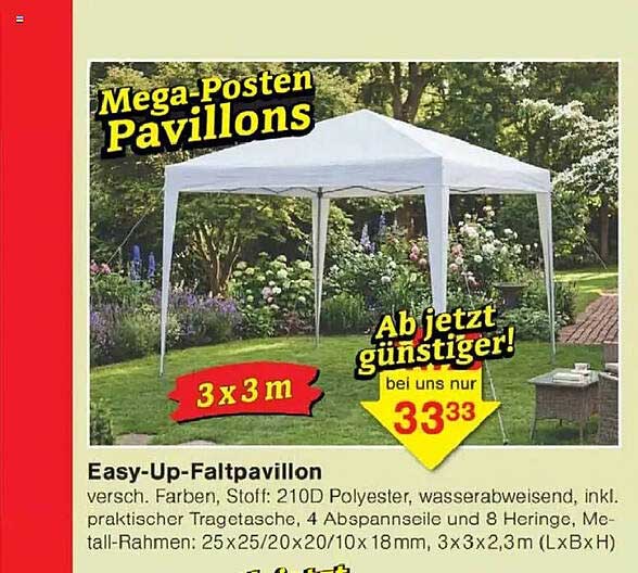 Easy-Up-Faltpavillon