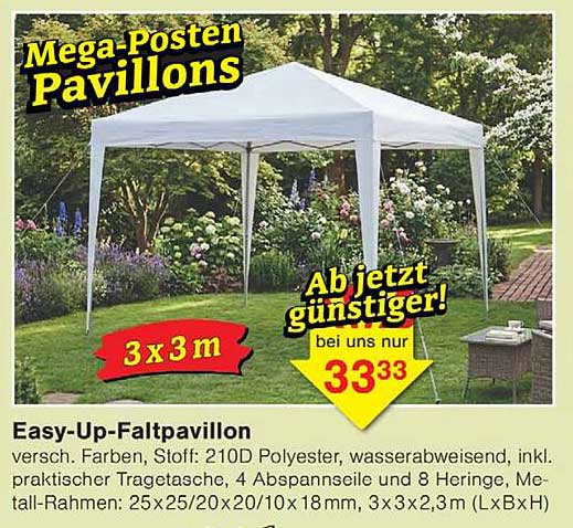 Easy-Up-Faltpavillon