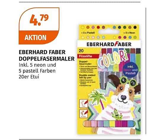EBERHARD FABER DOPPELFASERMALER Inkl. 5 neon und 5 pastell Farben 20er Etui